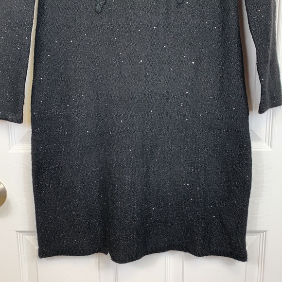 NWT Lilly Pulitzer Ruth black sequin sweater dress sz sm - Picture 10 of 11